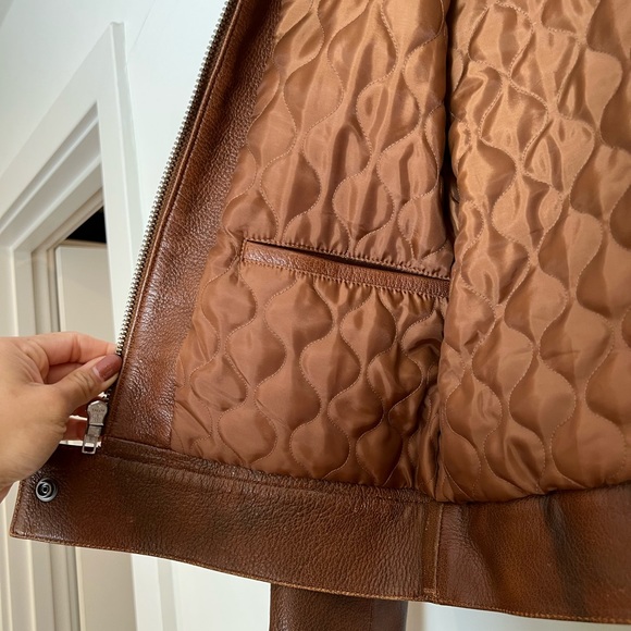 Brown Alternative Leather Jacket Sz Small - manufactured for Levi’s - Picture 8 of 9